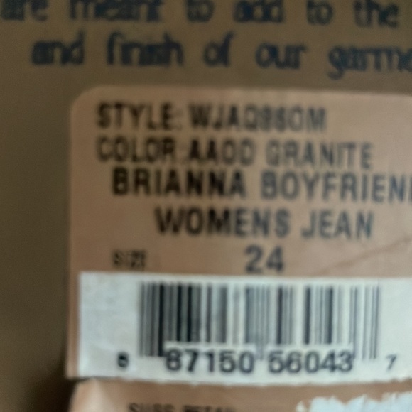 True Religion Brianna Boyfriend Women’s Jean size 24 - Picture 8 of 8